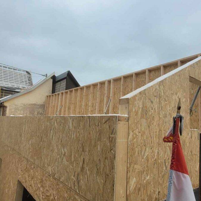 Rénovation d&#8217;une maison et extension en ossature bois à Kintzheim Strasbourg 3