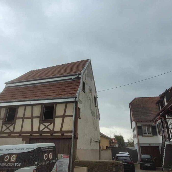 Rénovation d&#8217;une maison et extension en ossature bois à Kintzheim Illkirch-Graffenstaden 1