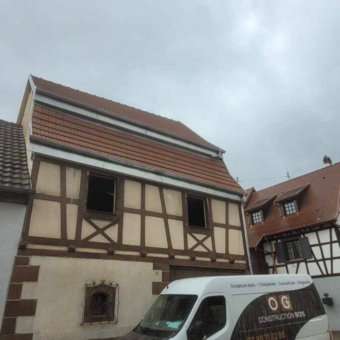 Rénovation d&#8217;une maison et extension en ossature bois à Kintzheim Rixheim 0