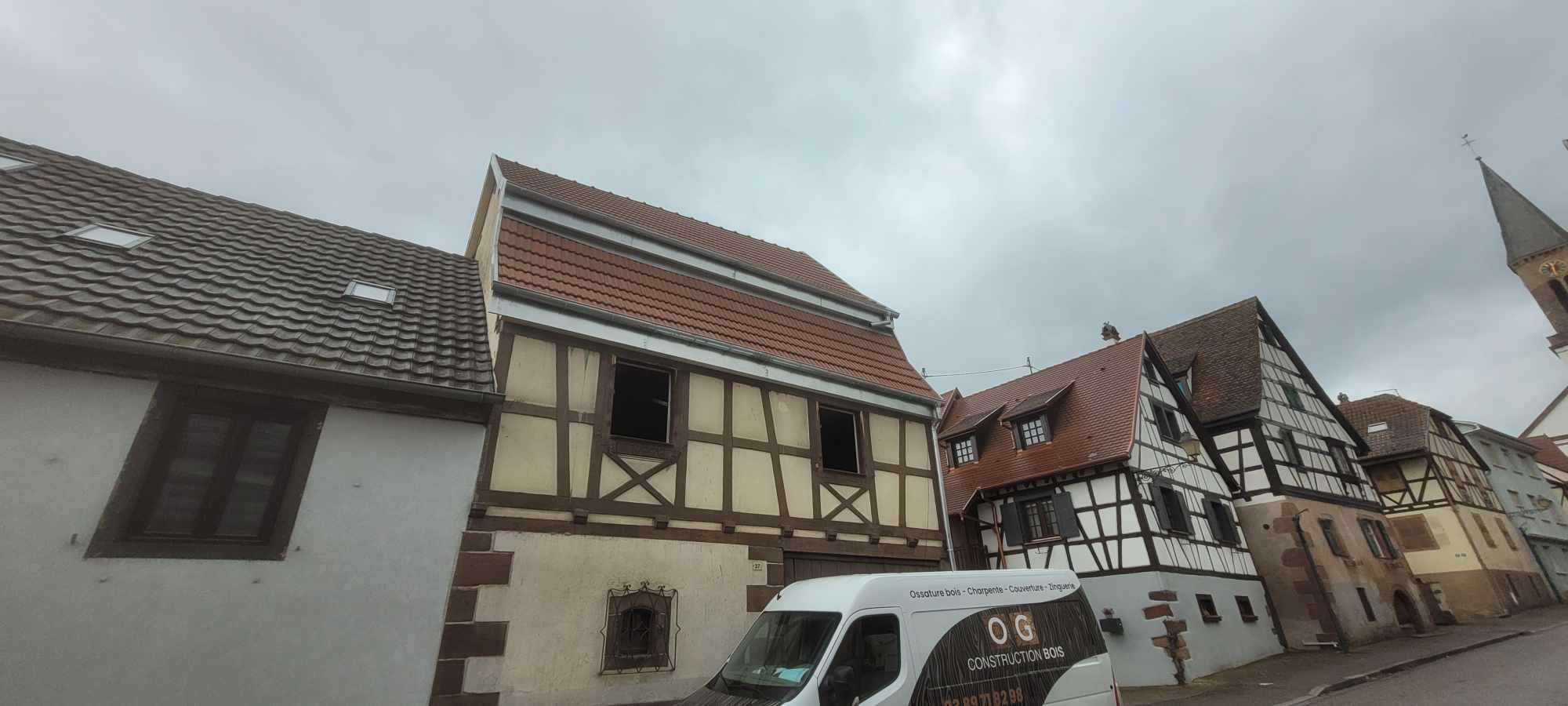 Rénovation d&#8217;une maison et extension en ossature bois à Kintzheim Rixheim