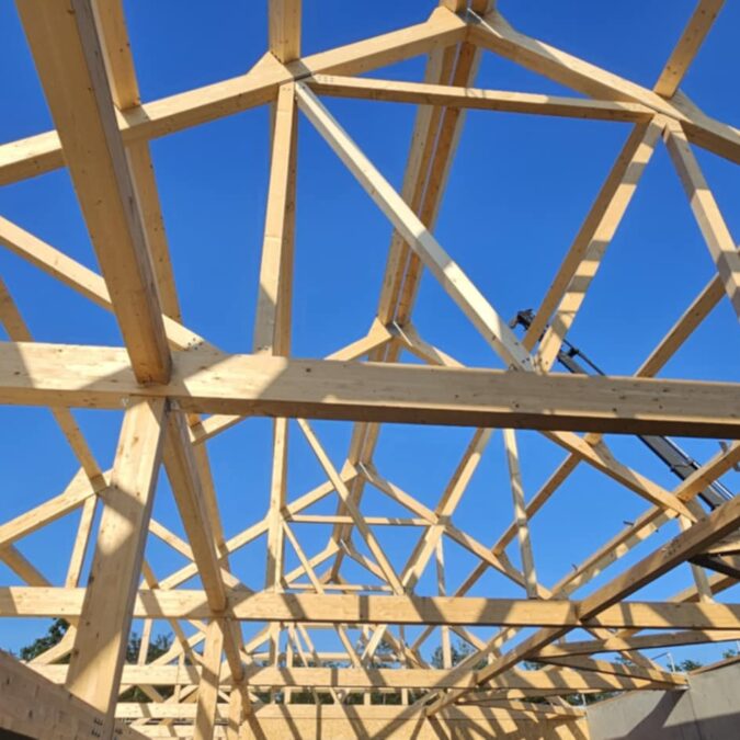 Réalisation d&#8217;une charpente pour un hangar de stockage proche Rustenhart Lingolsheim 3