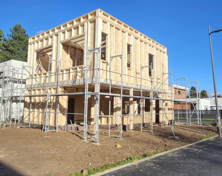 R&eacute;alisation d’une maison en ossature bois &agrave; Ostheim Strasbourg